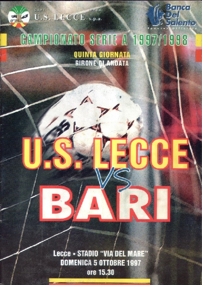 Giornale leccese di presentazione della partita