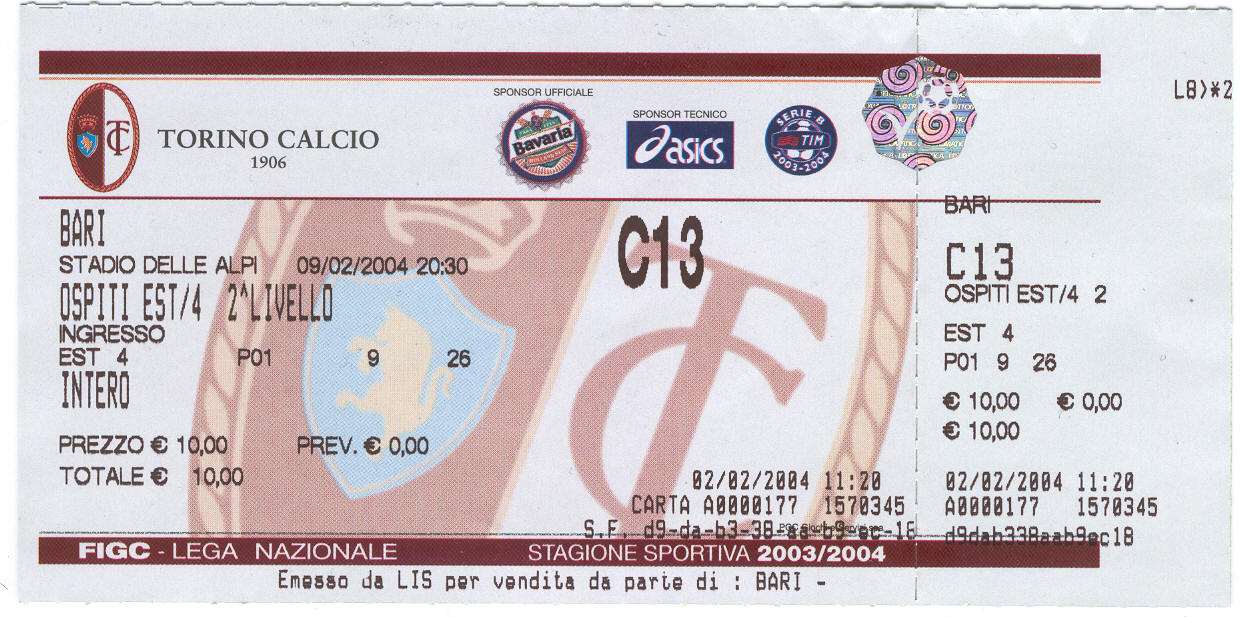 Torino-Bari 03-04