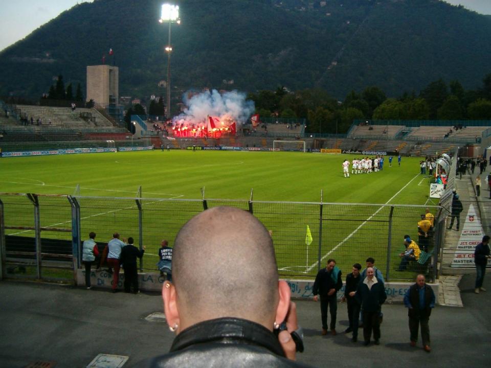 Torciata vista dalla curva avversaria