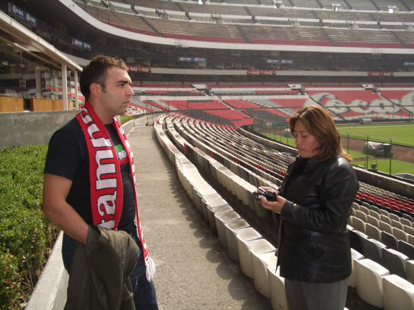 io ultras con la mia guida allo stadio azteca