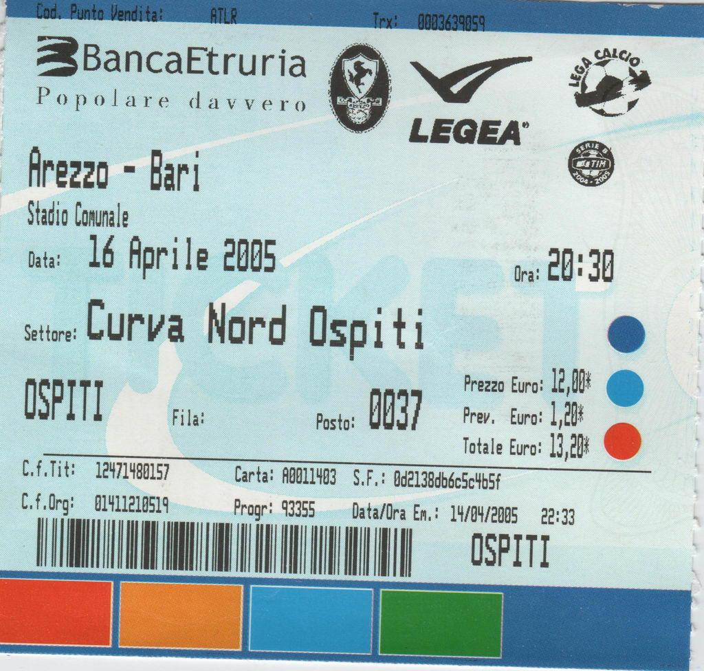 Arezzo-Bari 04-05