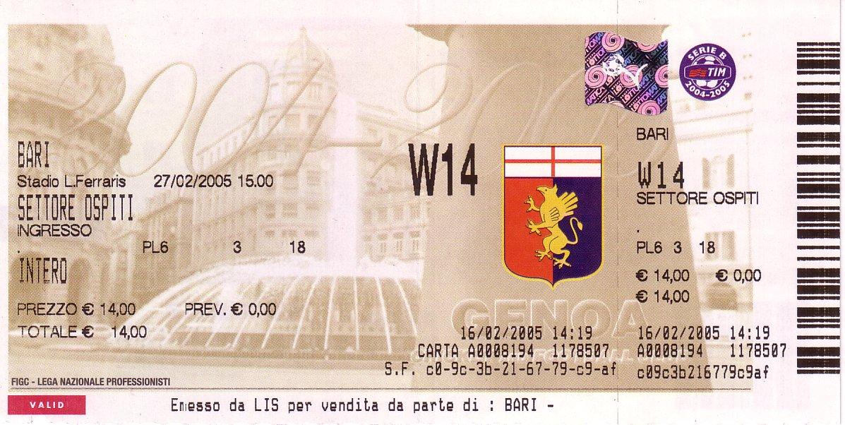 Genoa Bari 04-05