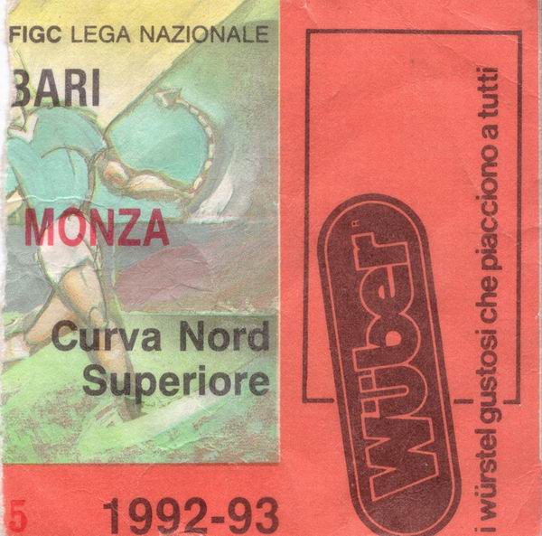 Bari-Monza 1992/93