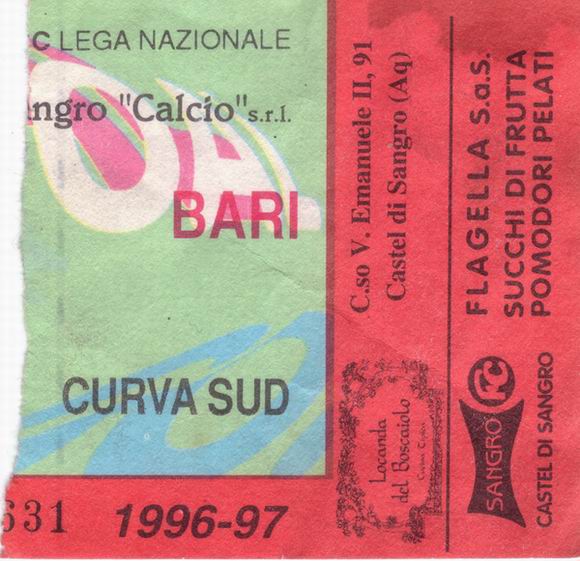 Castel di Sangro-Bari 96-97