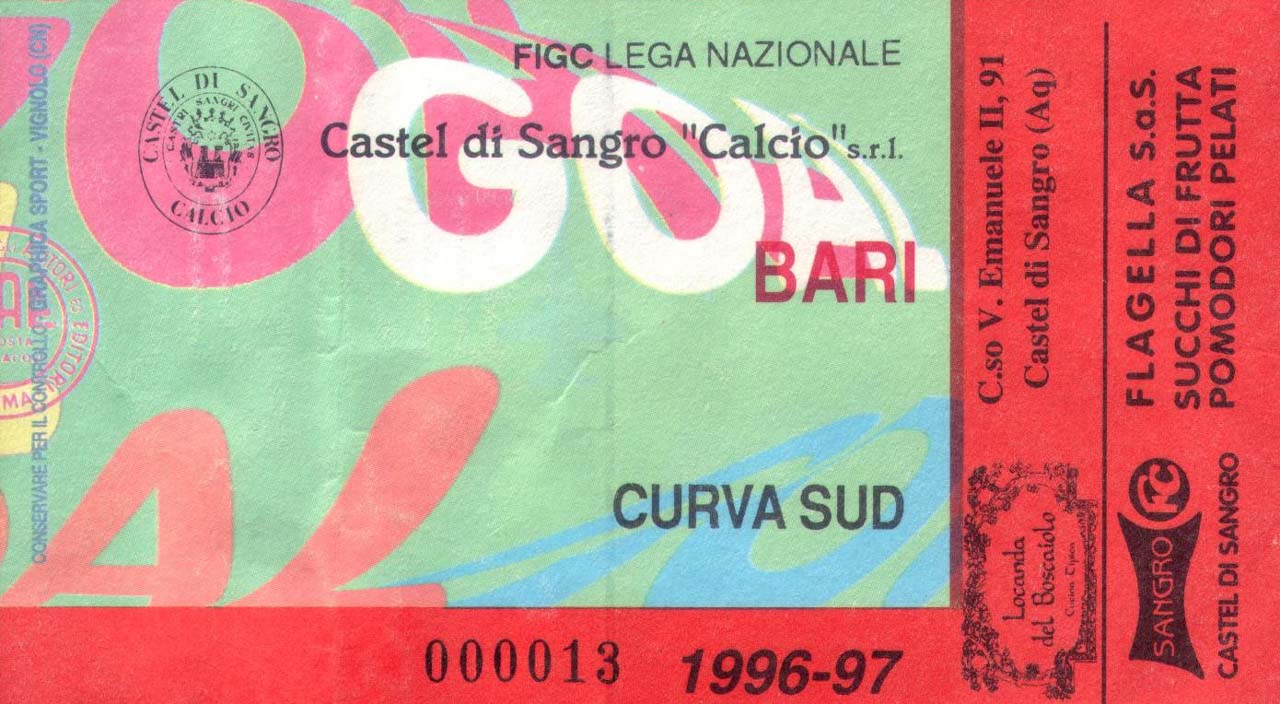 Castel di Sangro-Bari 1996-1997