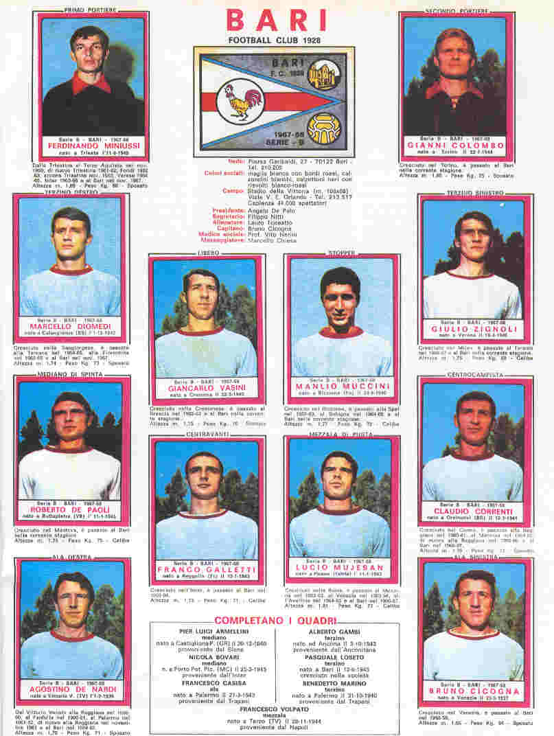 Bari 1967-68 Serie B