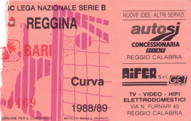 Reggina-Bari 88-89