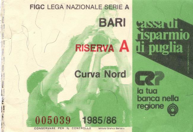 Bari - Riserva A 1985/86