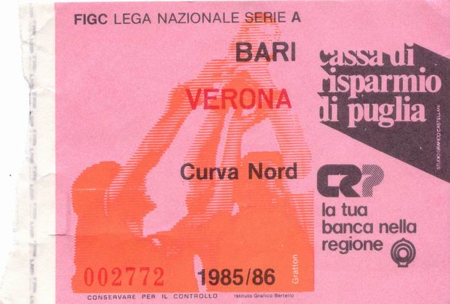 Bari-Verona 1985/86