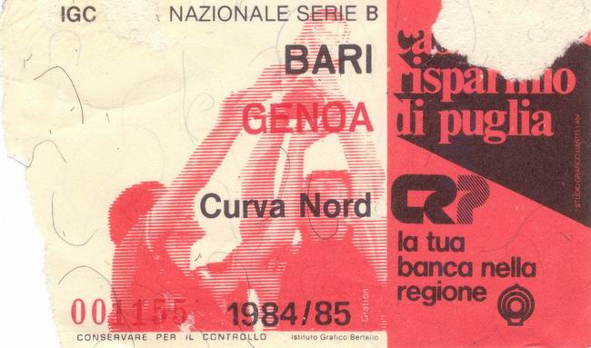 Bari-Genoa 84-85