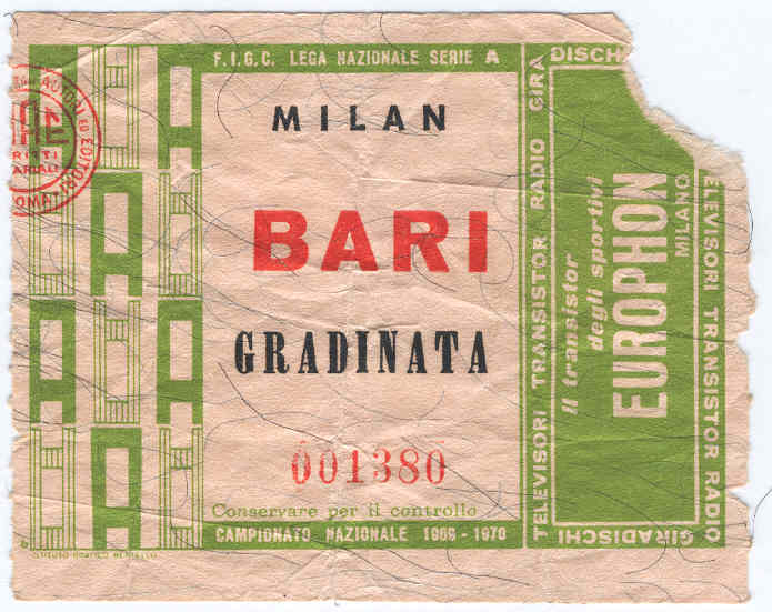 Milan-Bari 1969-1970