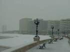 La "passeggiata" barese innevata