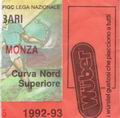 Bari-Monza 1992/93 Bari-Monza 1992/93